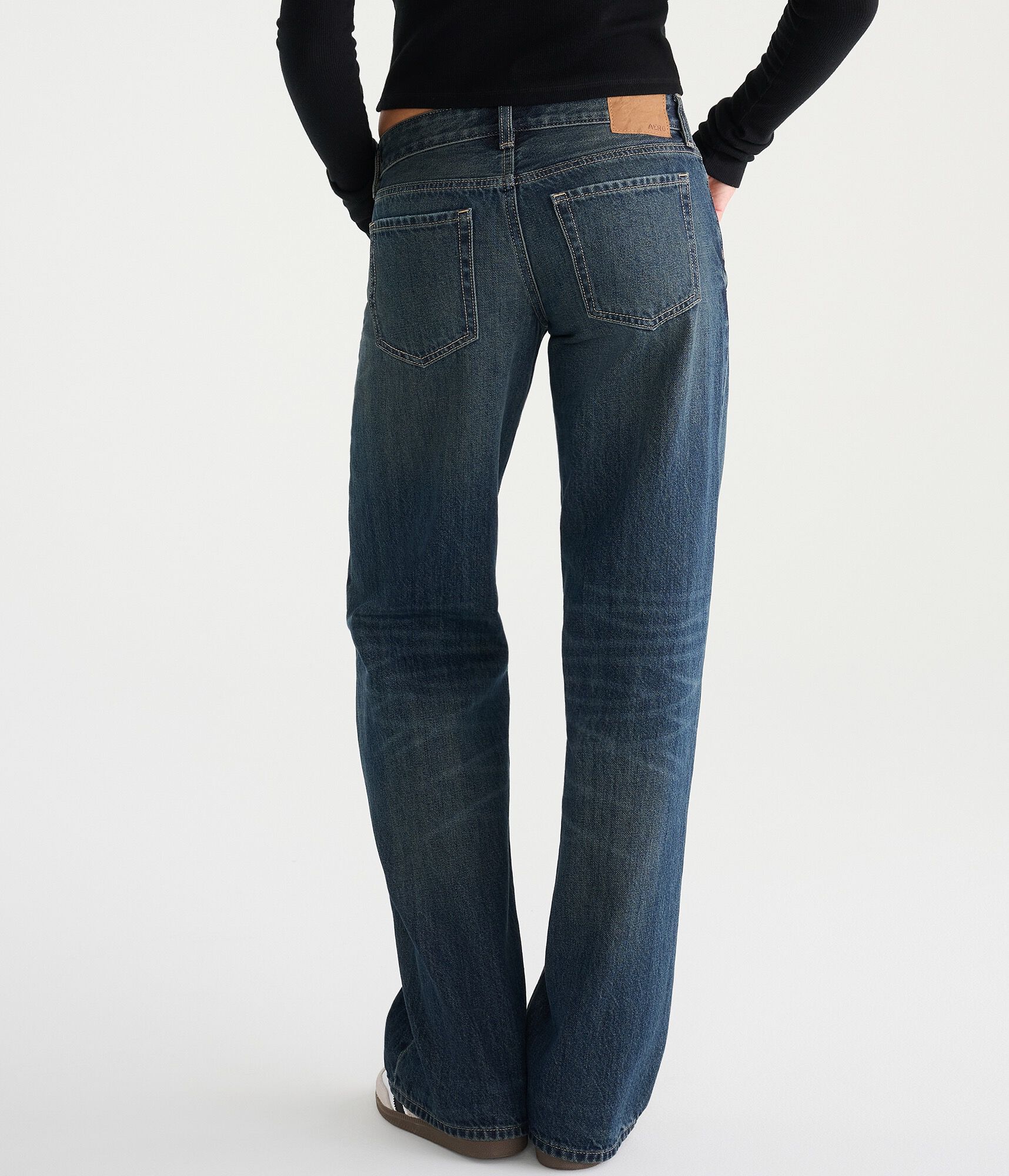 Super Low-Rise Baggy Wide Leg Jean