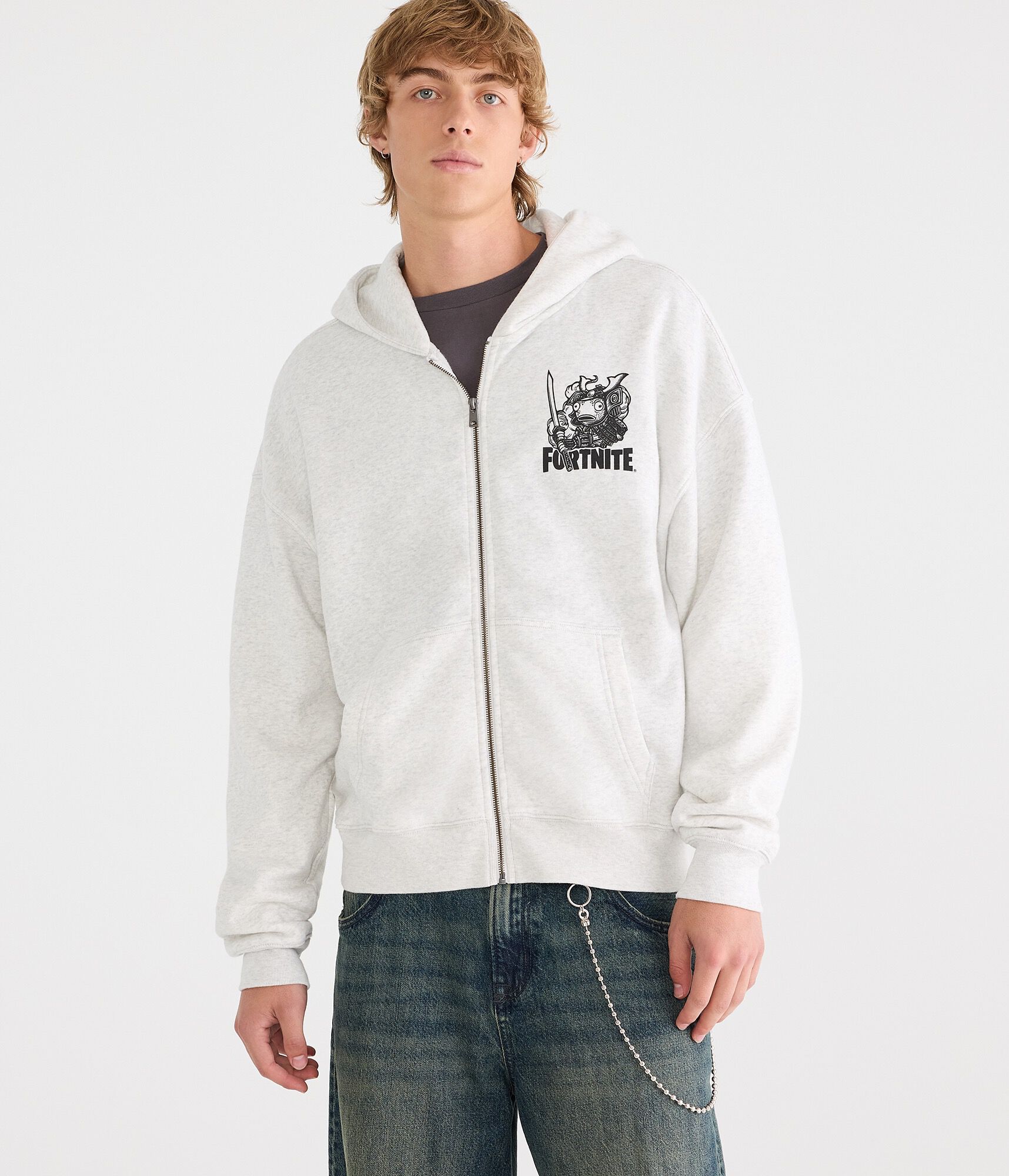 Fortnite Samurai Fishstick Boxy Full-Zip Hoodie