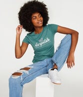 Aeropostale Butterfly Foil Graphic Tee