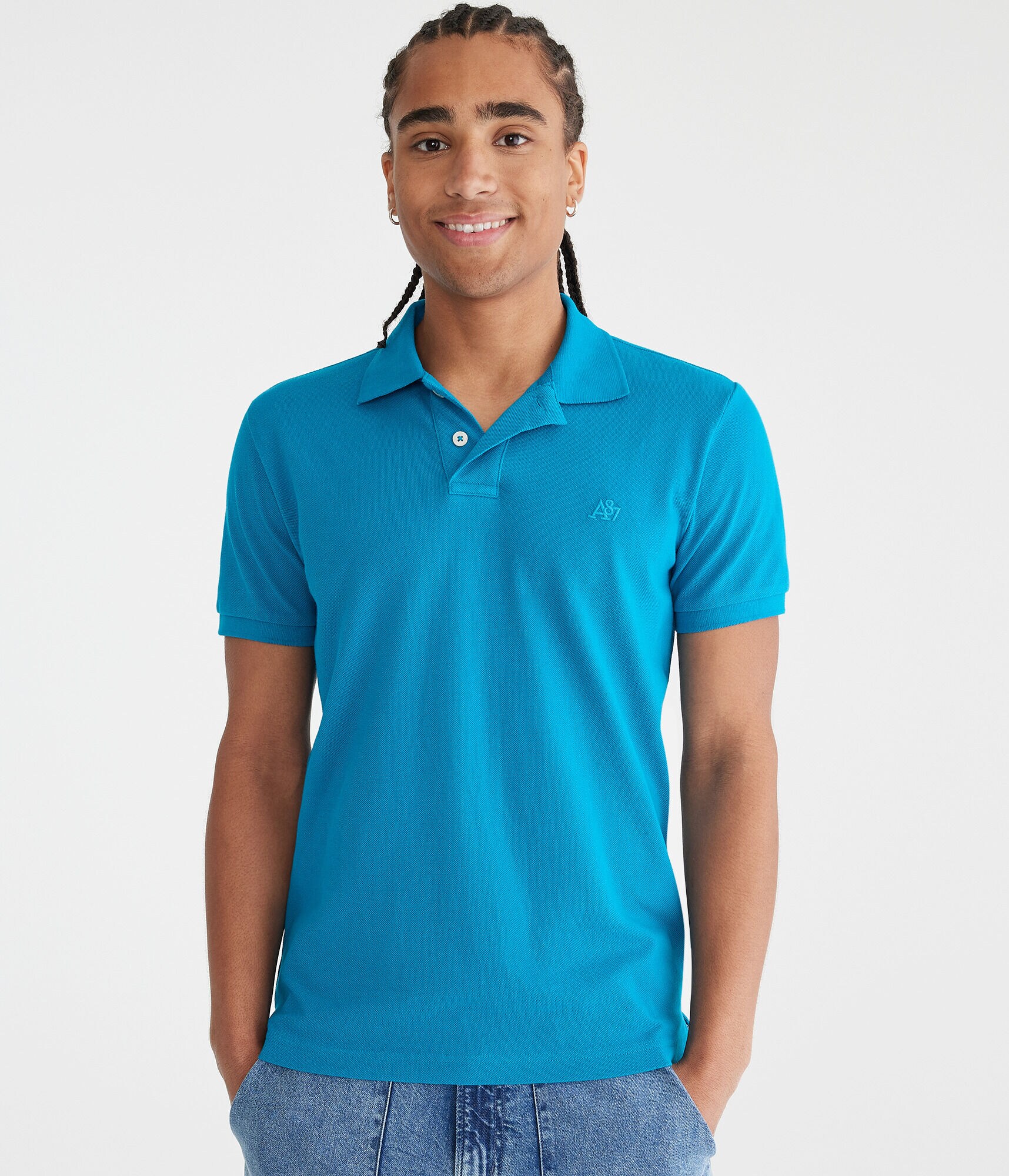 Tonal A87 Logo Piqu&amp;eacute; Polo