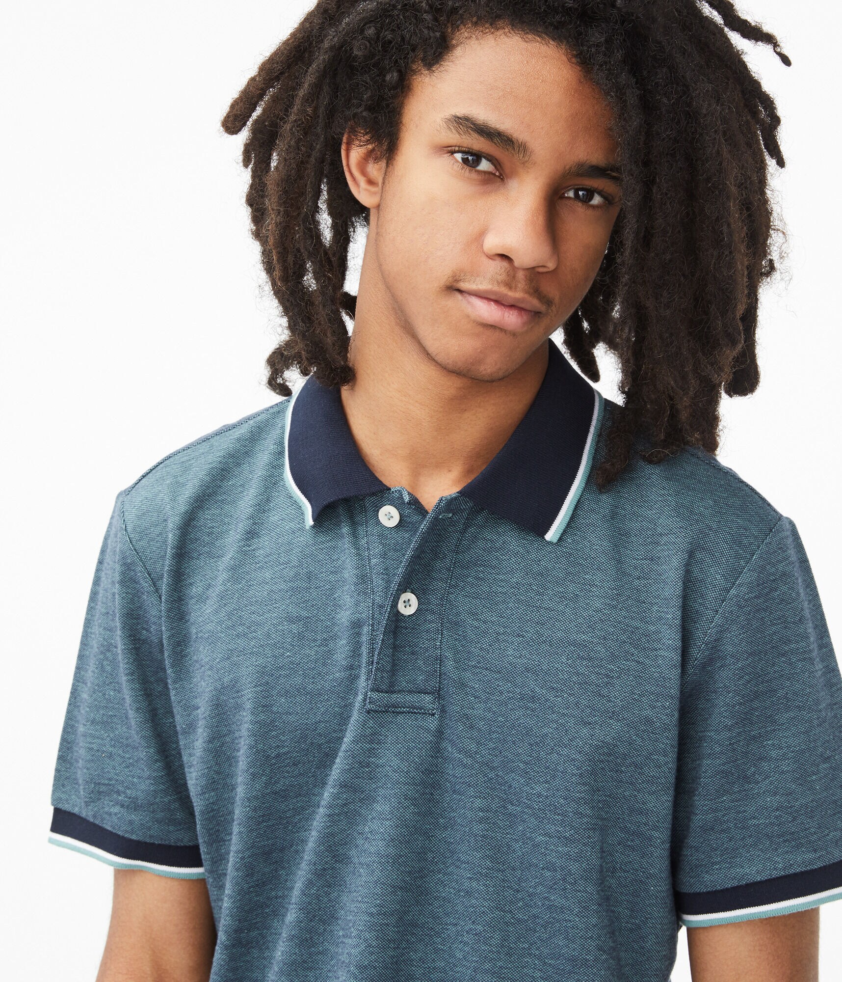 Contrast Tipped Piqu&eacute; Polo