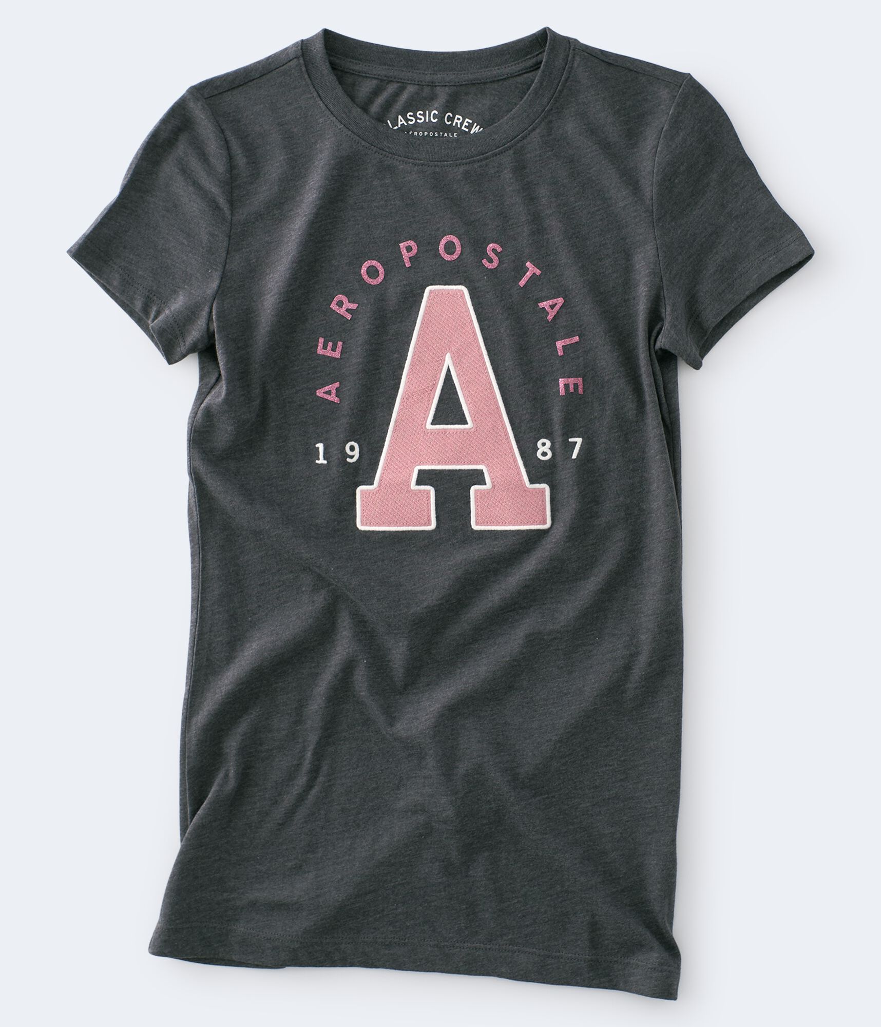 Sparkly Aeropostale A Appliqu&eacute; Graphic Tee