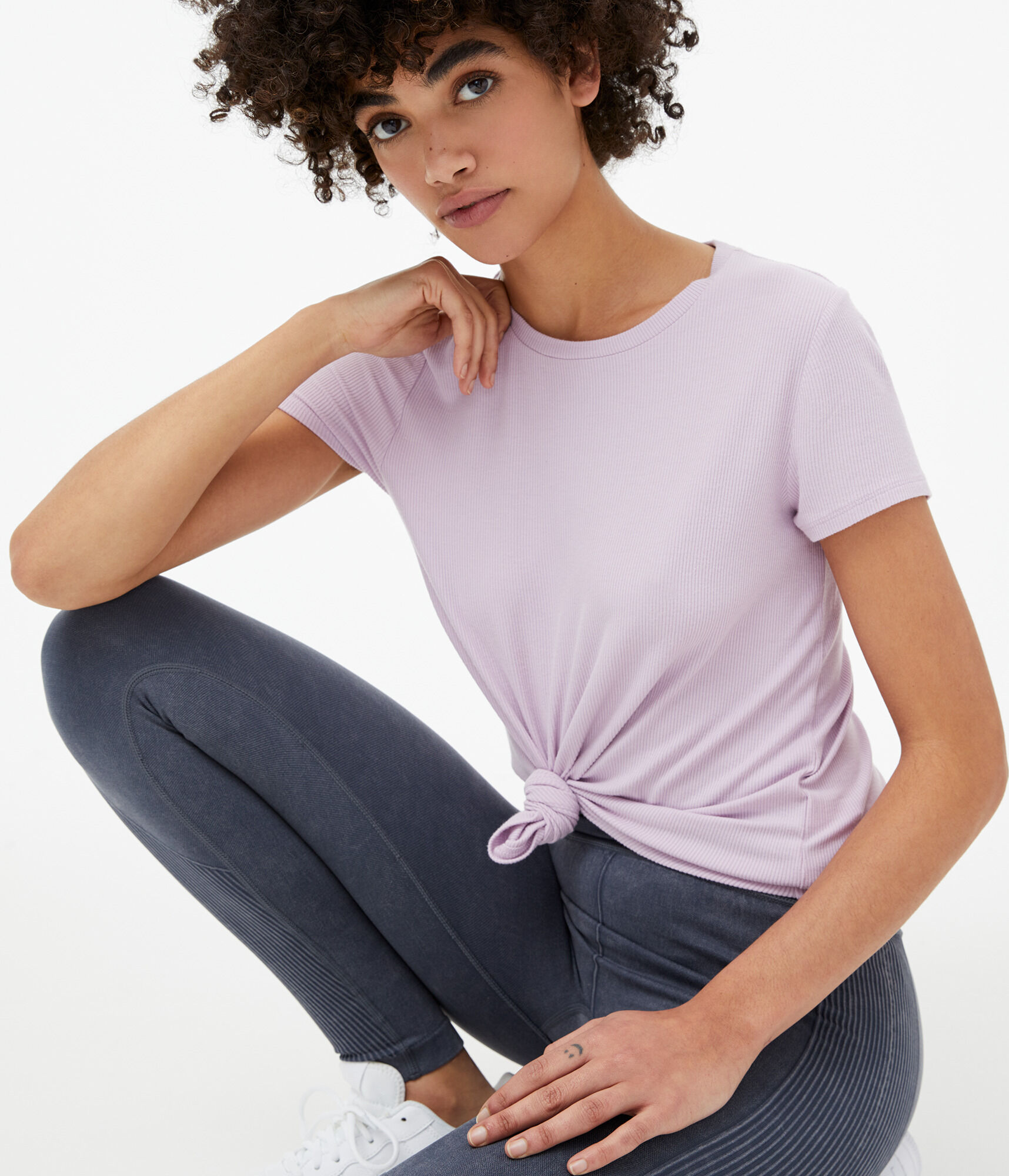 Seriously Soft Ribbed Crew Tee