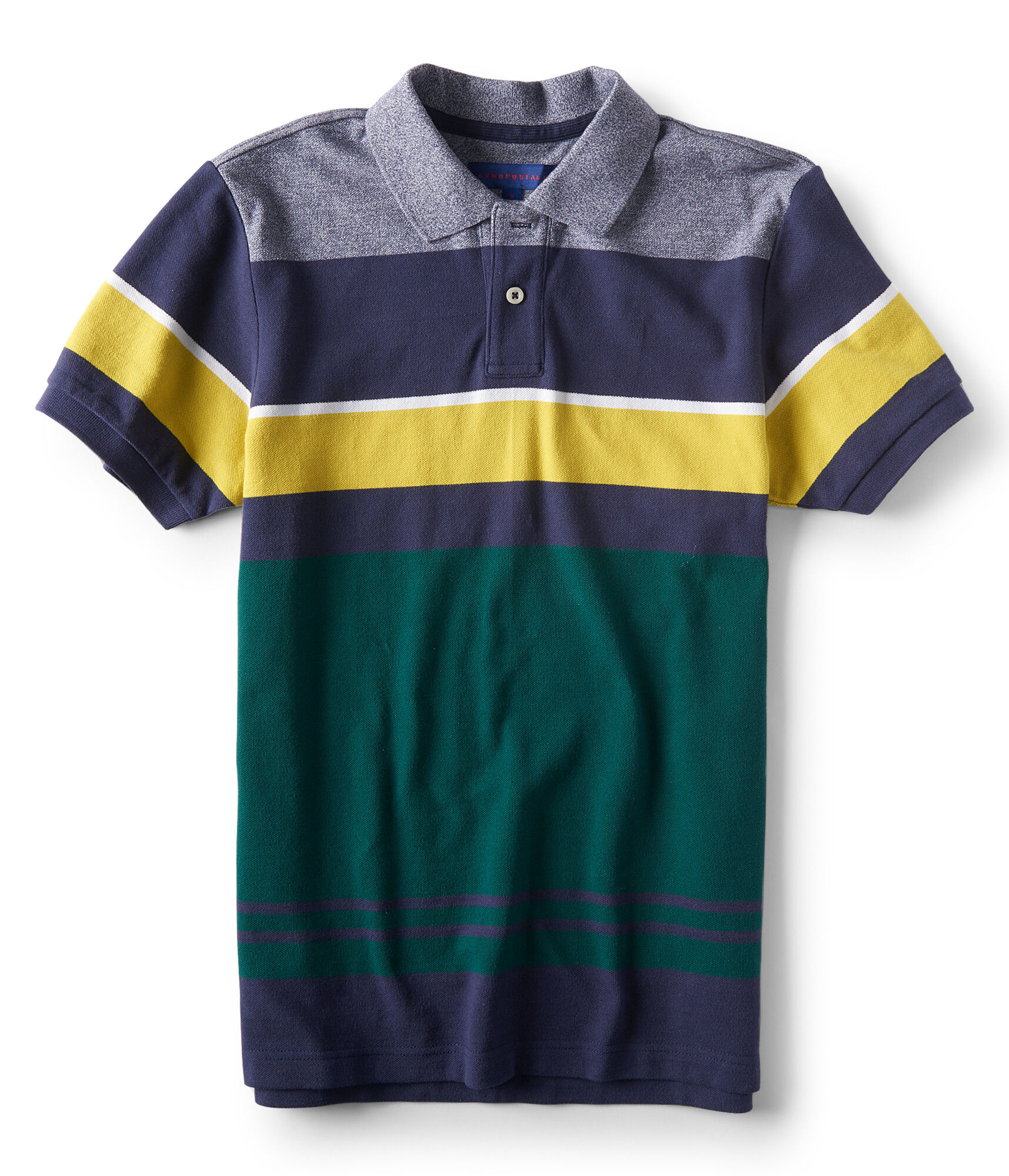 Colorblocked Piqu&eacute; Polo