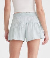 High-Rise Gauze Ruffle Shorts