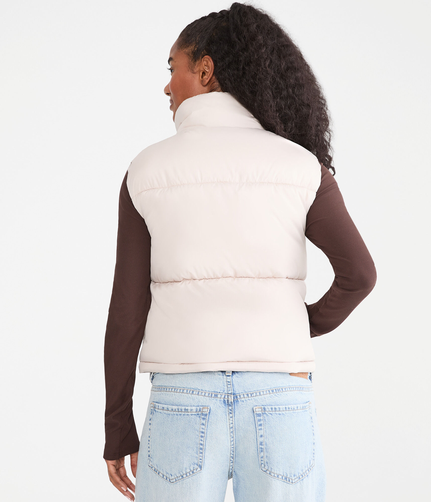 Lightweight Cropped Puffer Vest