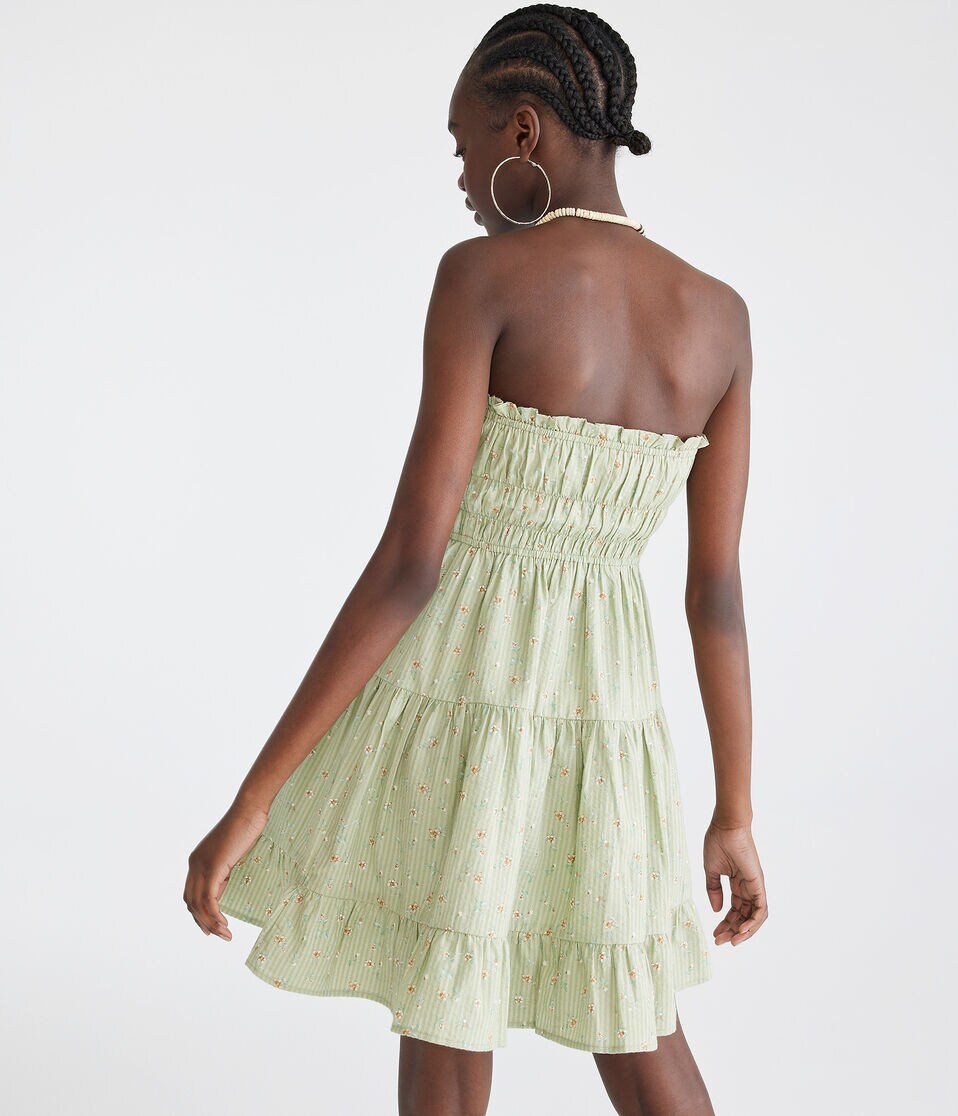 Floral Strapless Fit & Flare Dress