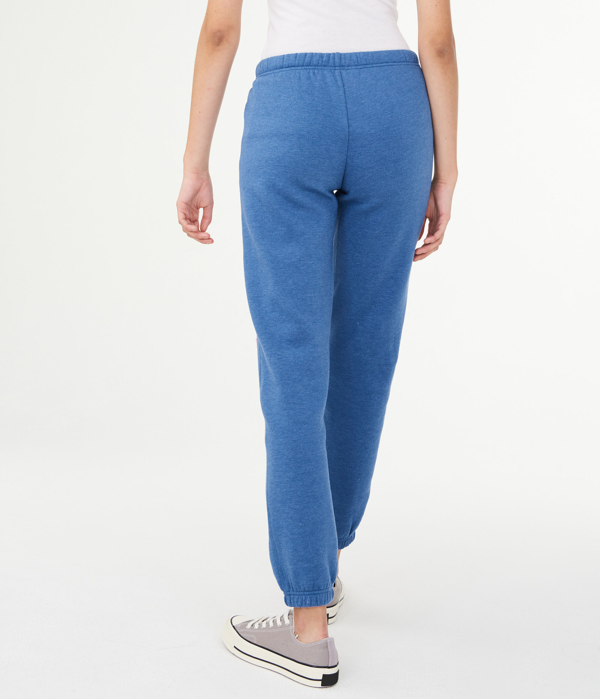 Medium Aeropostale Womens Slim Cinch Pajama Sweatpants Blue