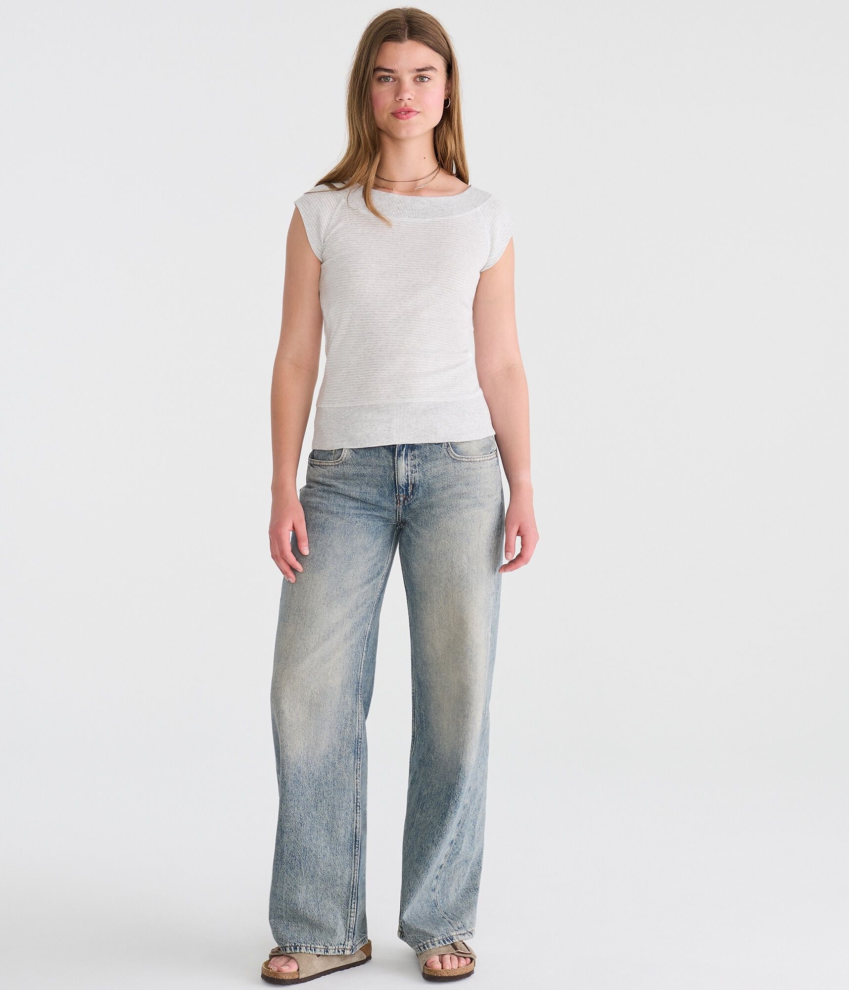 Seriously Soft Wide-Neck Raglan Tee