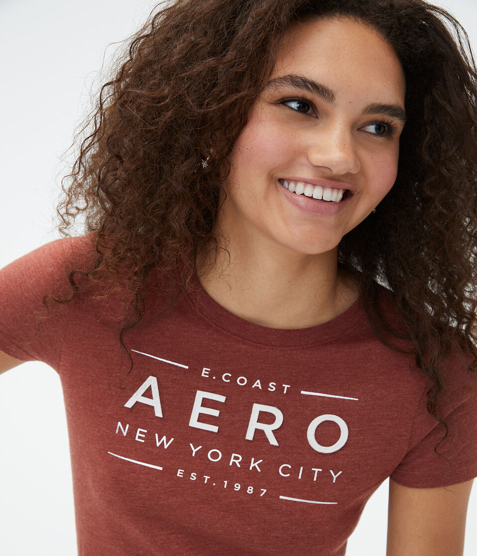 Aero New York City Appliqué Graphic Tee