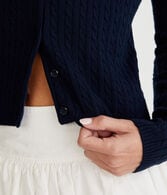 Cable Knit Crew Cardigan