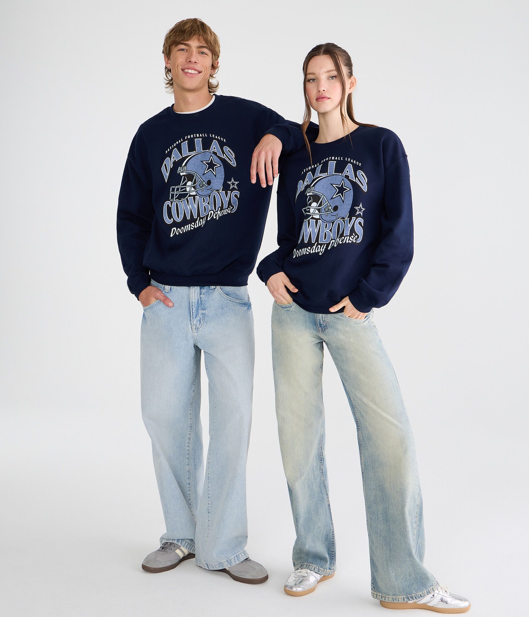 Dallas Cowboys Helmet Crew Sweatshirt