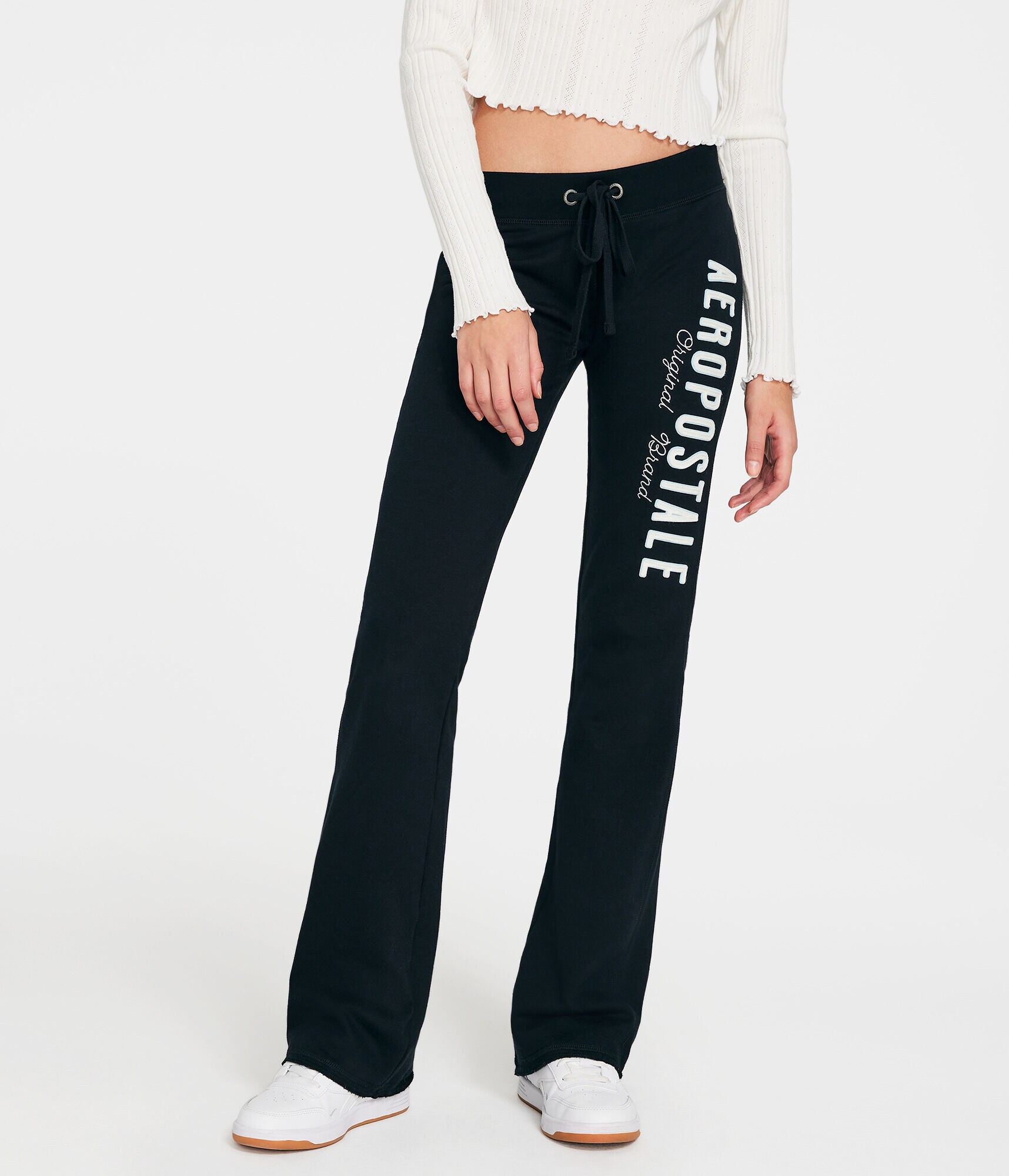 Aeropostale Original Brand Low-Rise Fit &amp; Flare Sweatpants
