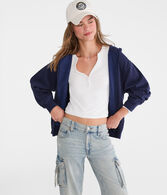 Cloud Soft Oversized Full-Zip Hoodie