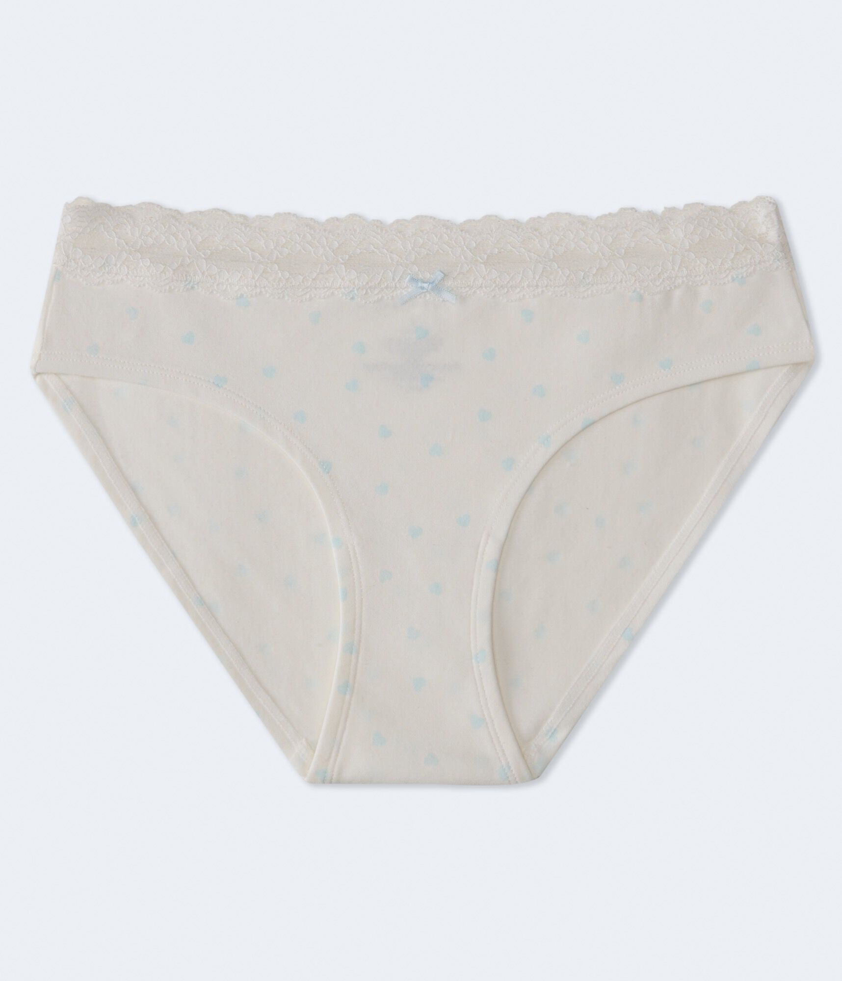 Cotton Hearts Lace-Trim Hipster