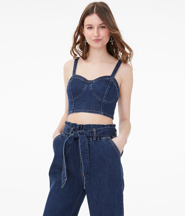 Real Denim Crop Top