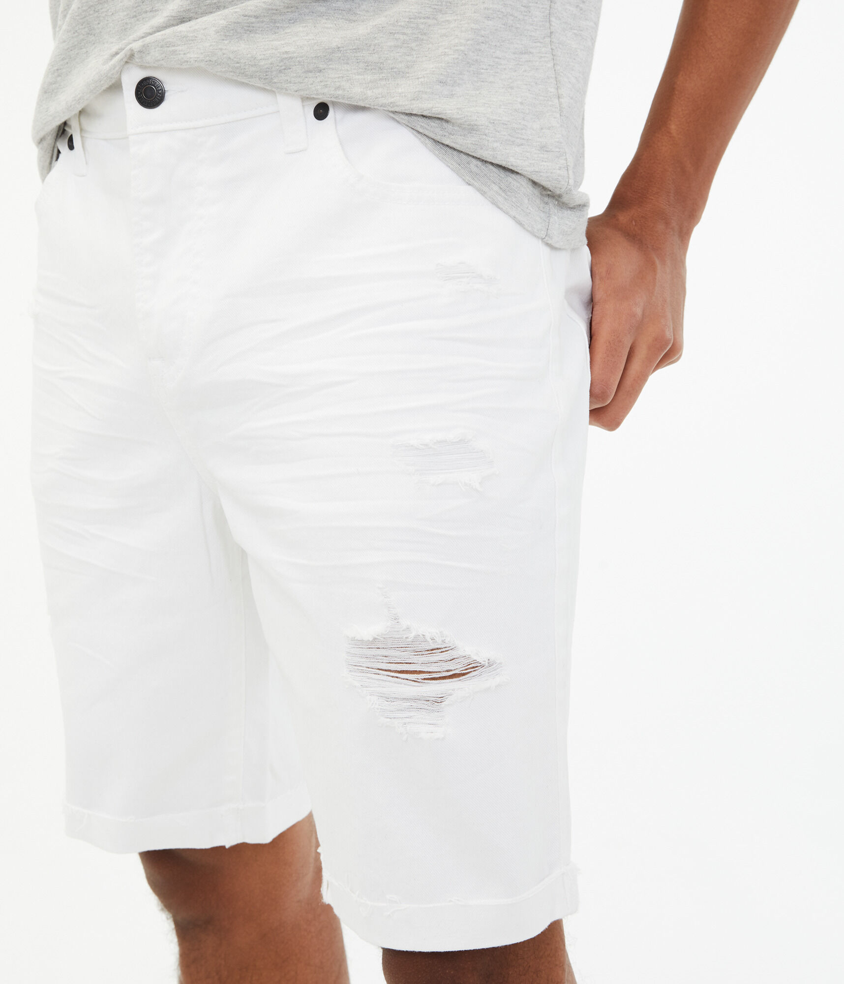 Real Denim Slim 9.5" Cuffed Shorts