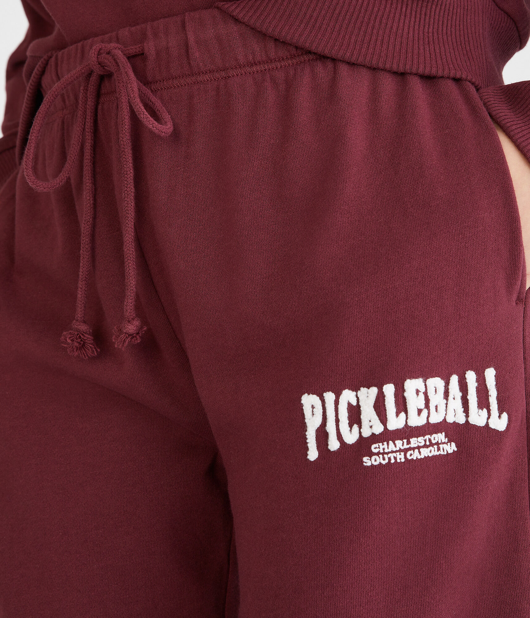 Pickleball Slouchy High-Rise Cinched Sweatpants