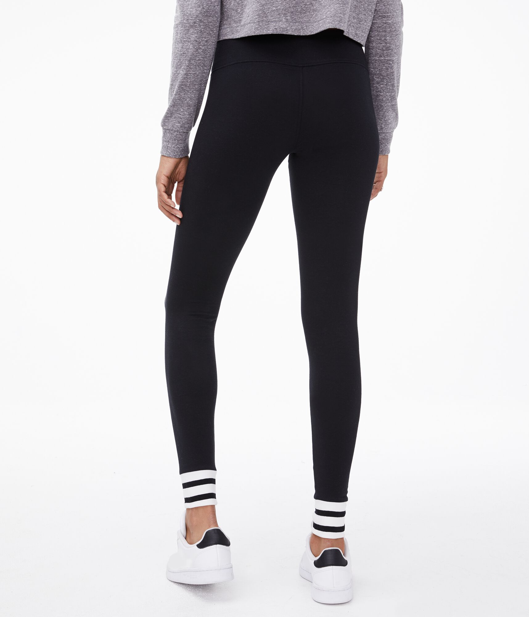 StripedCuff Leggings