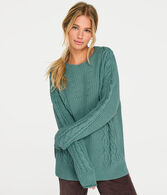 Cable-Knit Tunic Sweater