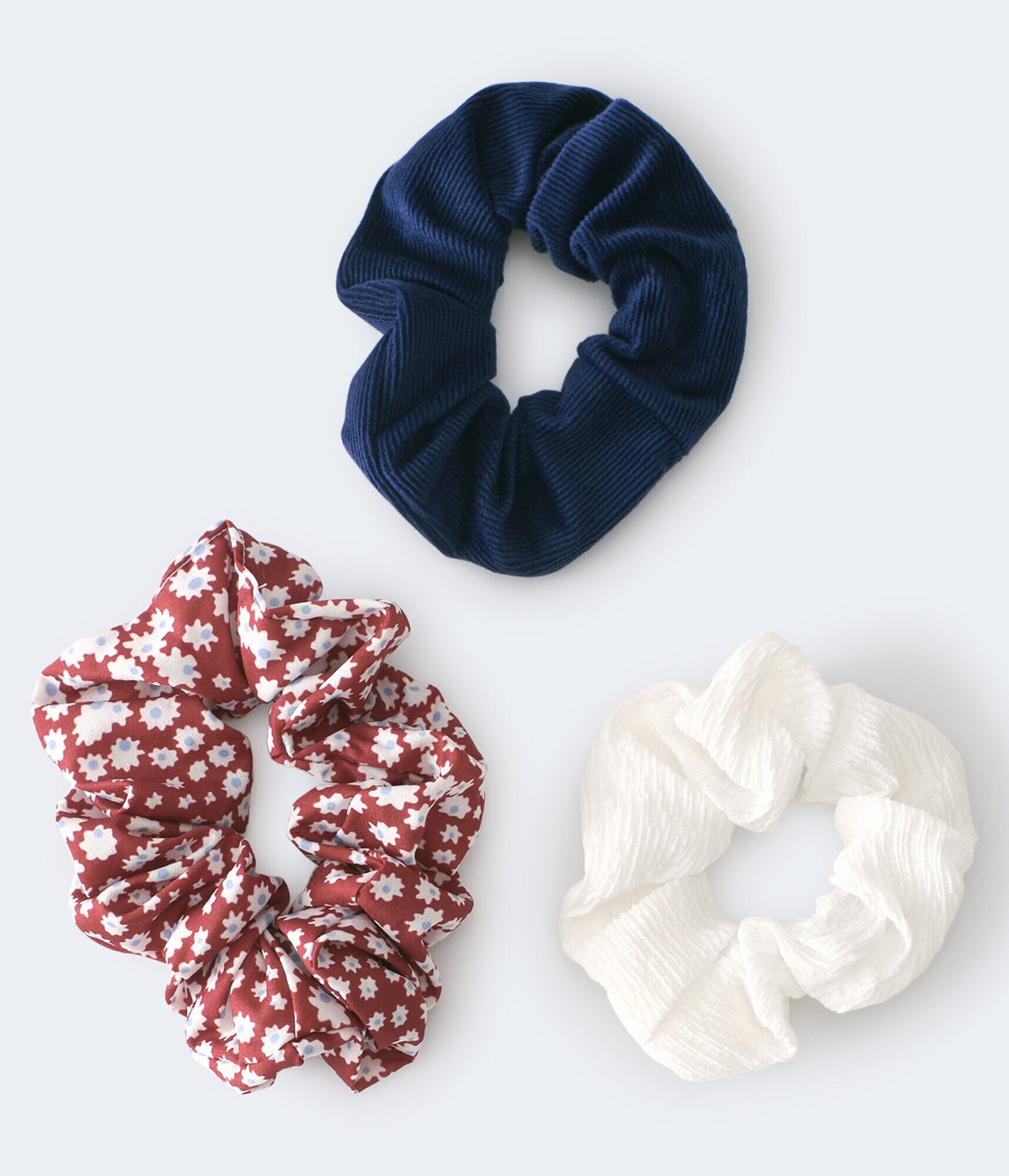 Textured Scrunchie 3-Pack