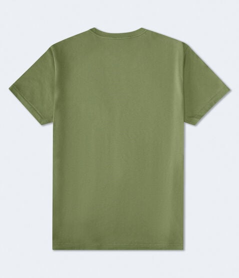 Aeropostale Laurel Circle Flocked Graphic Tee Aeropostale Laurel Circle Flocked Graphic Tee