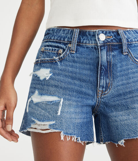 Low-Rise Baggy Denim Shorts 4" Low-Rise Baggy Denim Shorts 4"