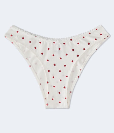 Printed Picot-Trim Cheeky Printed Picot-Trim Cheeky