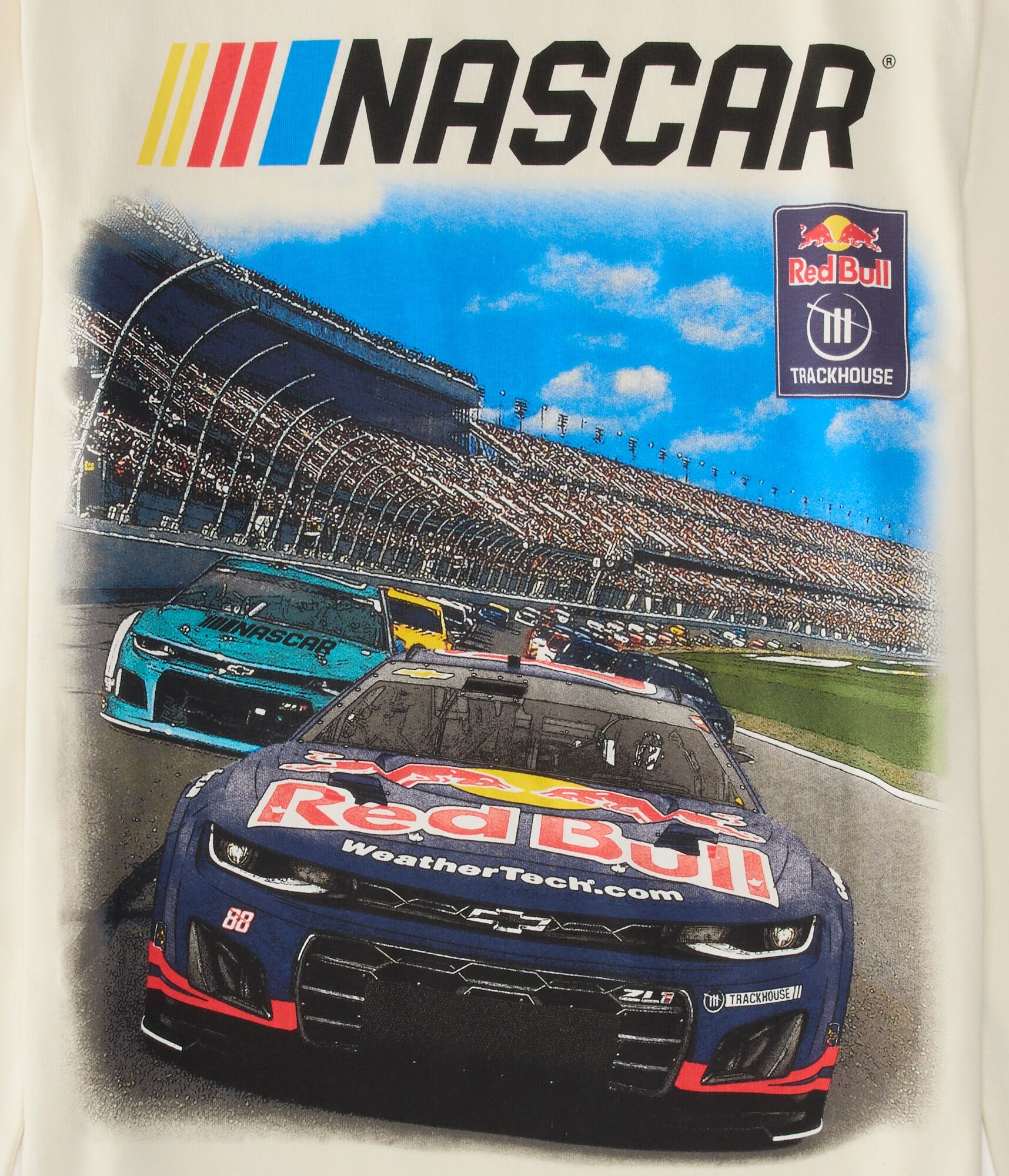 NASCAR Long Sleeve Red Bull Trackhouse Relaxed Graphic Tee