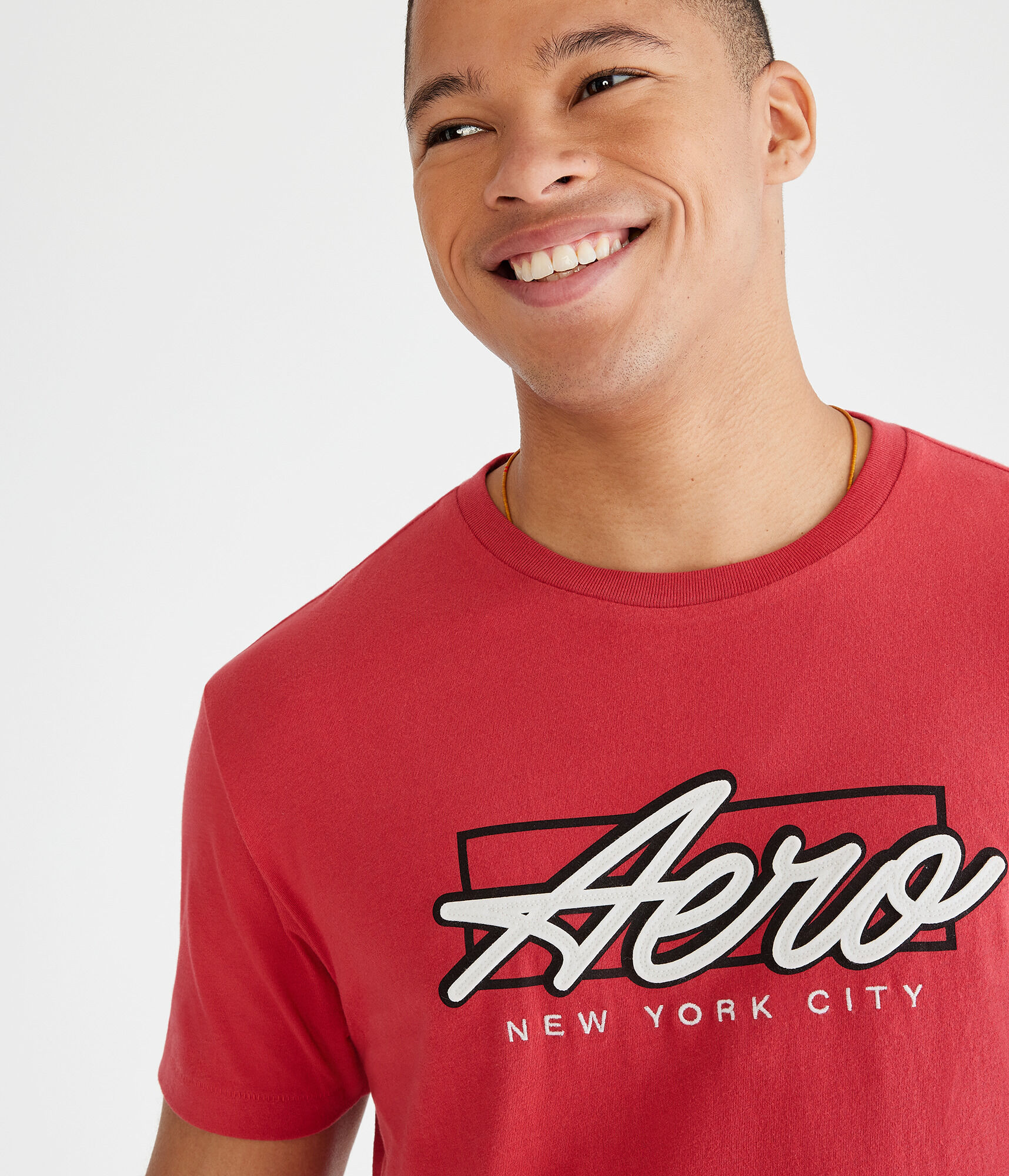 Aero Script Logo Appliqu&eacute; Graphic Tee