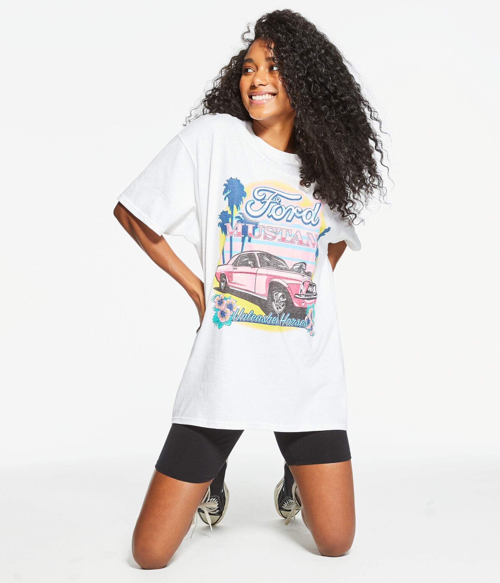Ford Mustang Boyfriend Graphic Tee