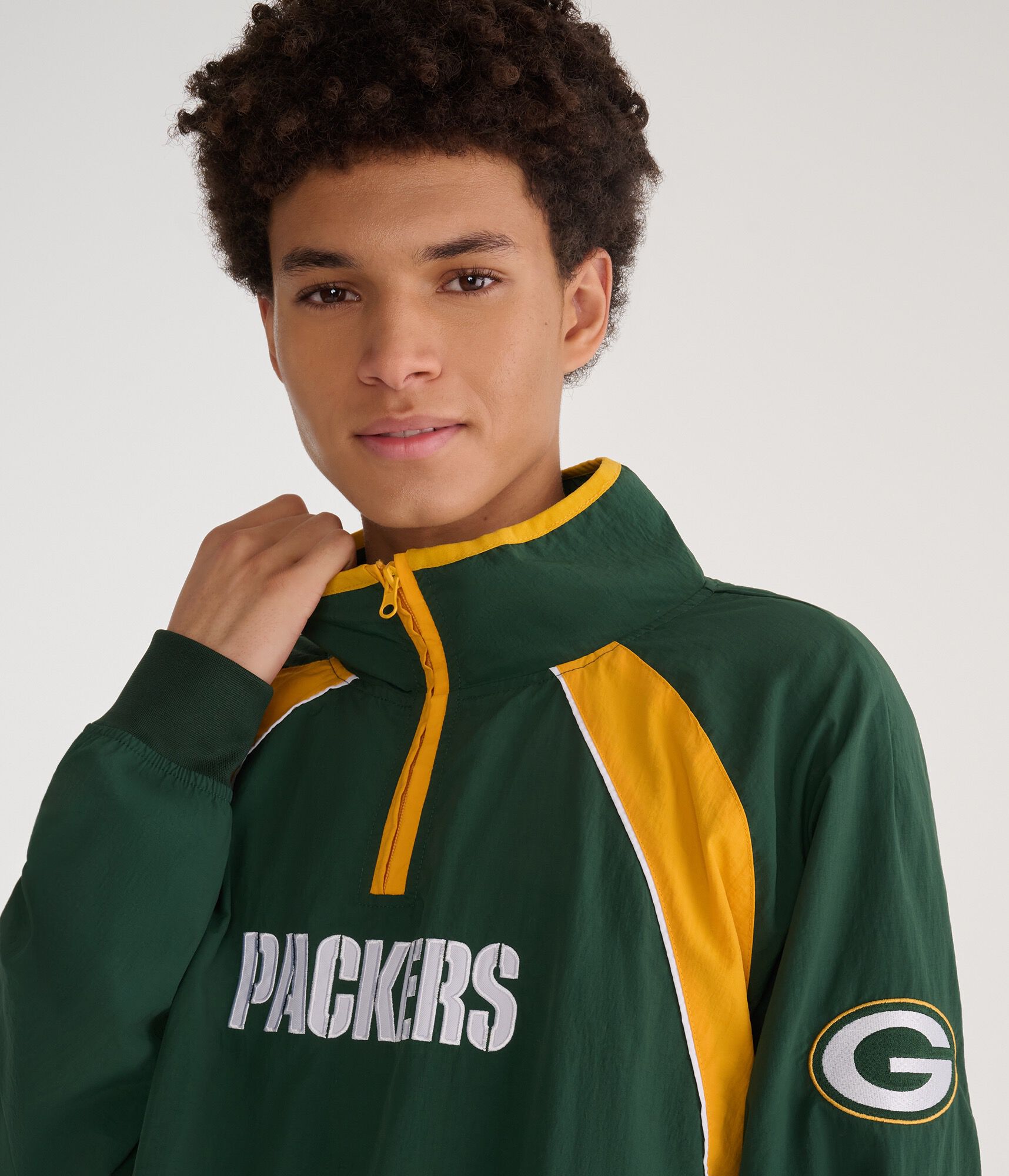 Green Bay Packers Quarter-Zip Track Jacket