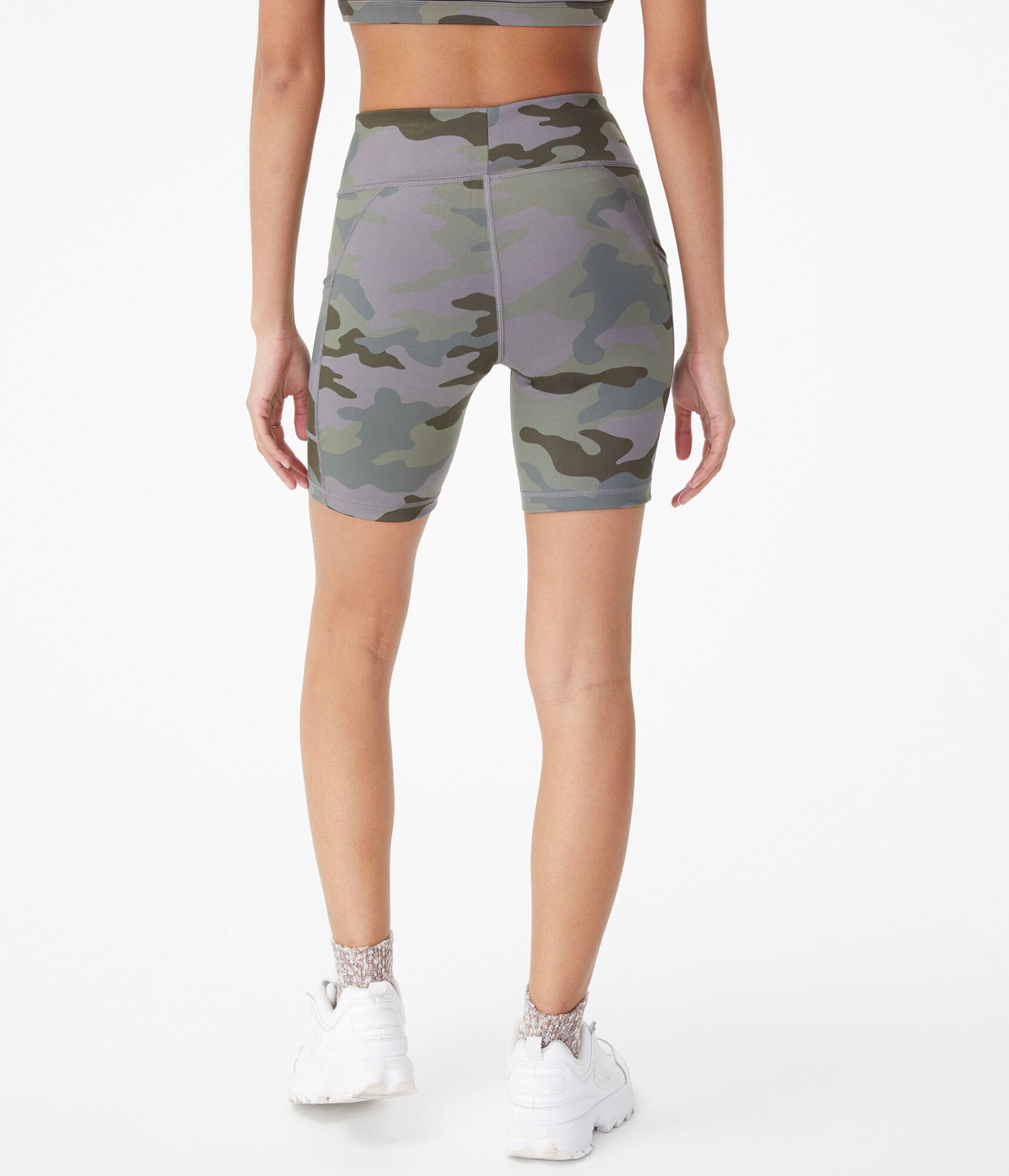 Camo Flex High-Rise Pocket Bike Shorts