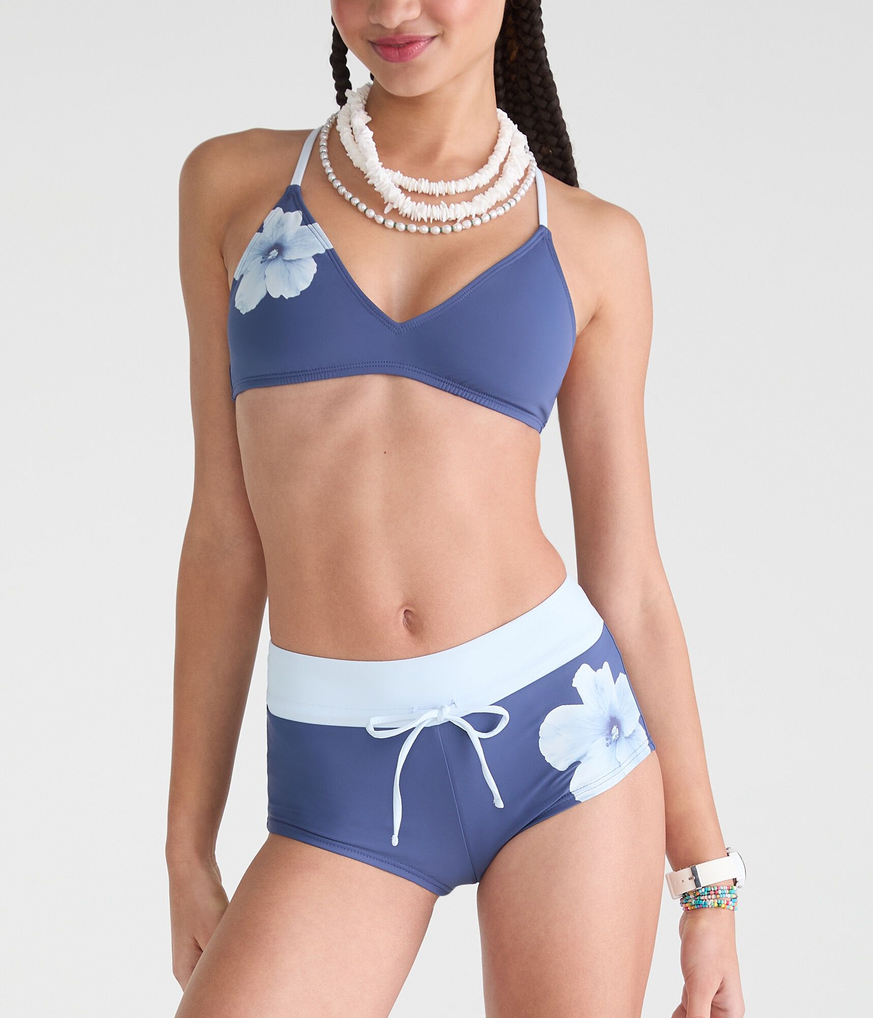 Roxy Hibiscus Boyshort Swim Bottom