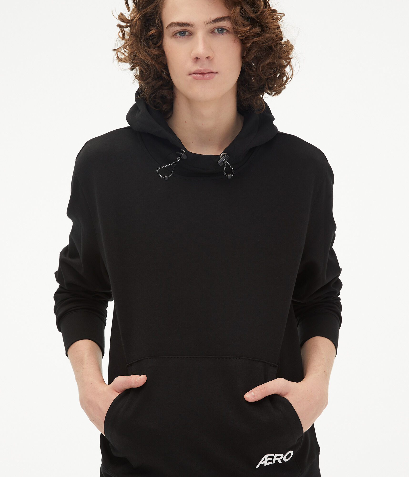 Air Softspun Tech Fleece Pocket Logo Pullover Hoodie