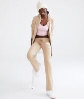 Aero NY Rose Fit & Flare Sweatpants