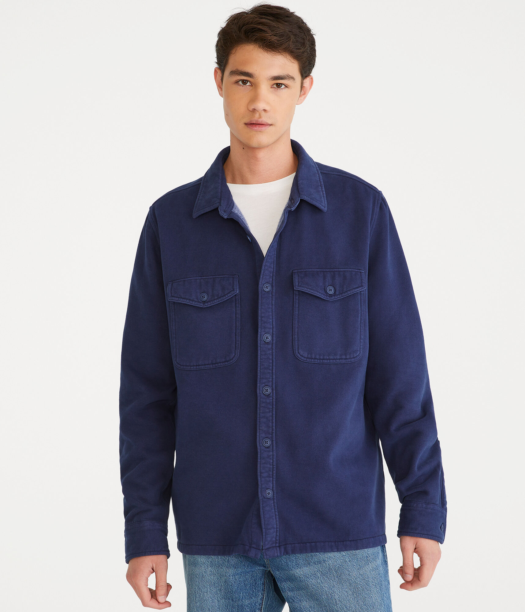 Long Sleeve Fleece Overshirt