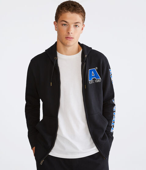 Aeropostale Logo Heritage Full-Zip Hoodie Aeropostale Logo Heritage Full-Zip Hoodie