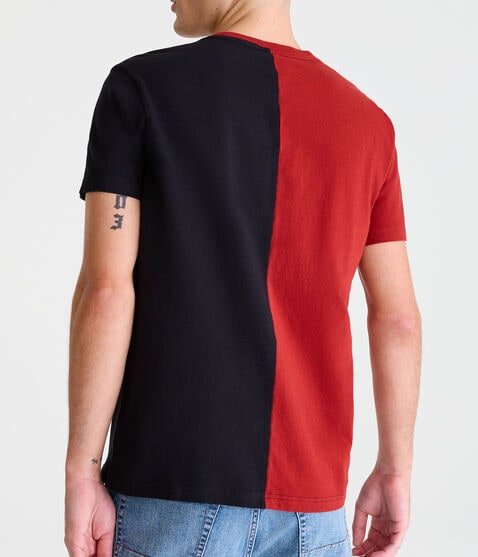 Aeropostale Logo Spliced Graphic Tee Aeropostale Logo Spliced Graphic Tee
