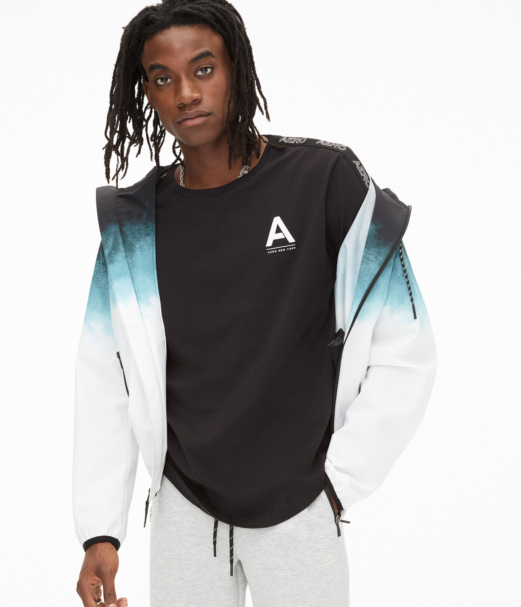 Long Sleeve Heritage Logo Tape Graphic Tee