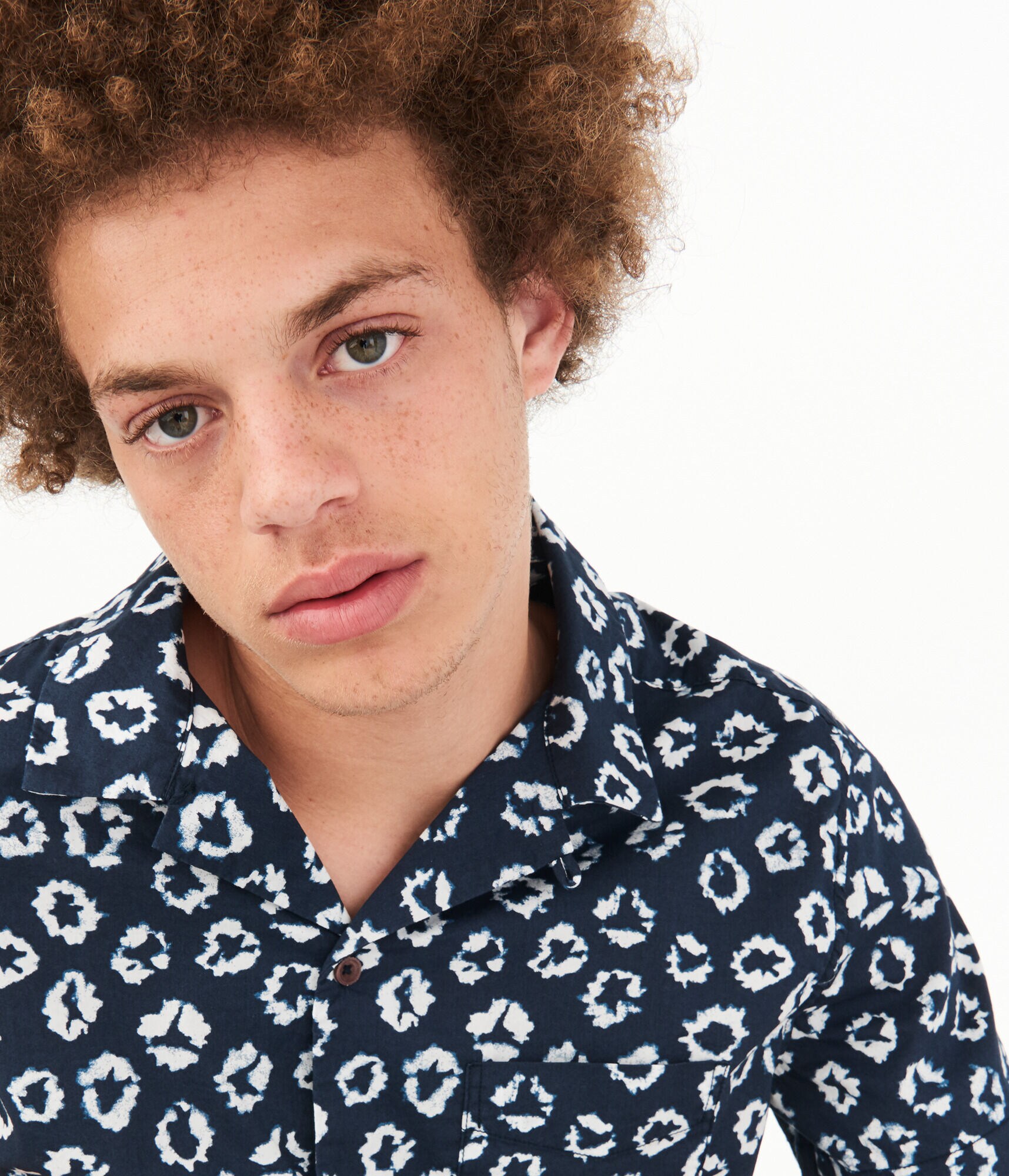 Tie-Dye Resort Button-Down Shirt