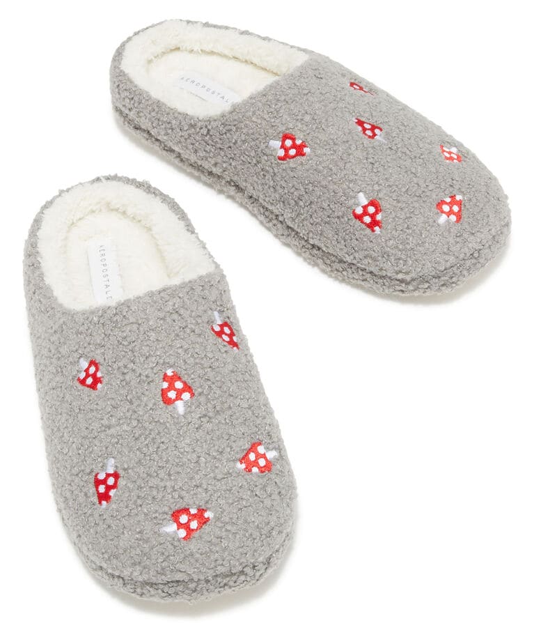 Mushrooms Fleece Scuff