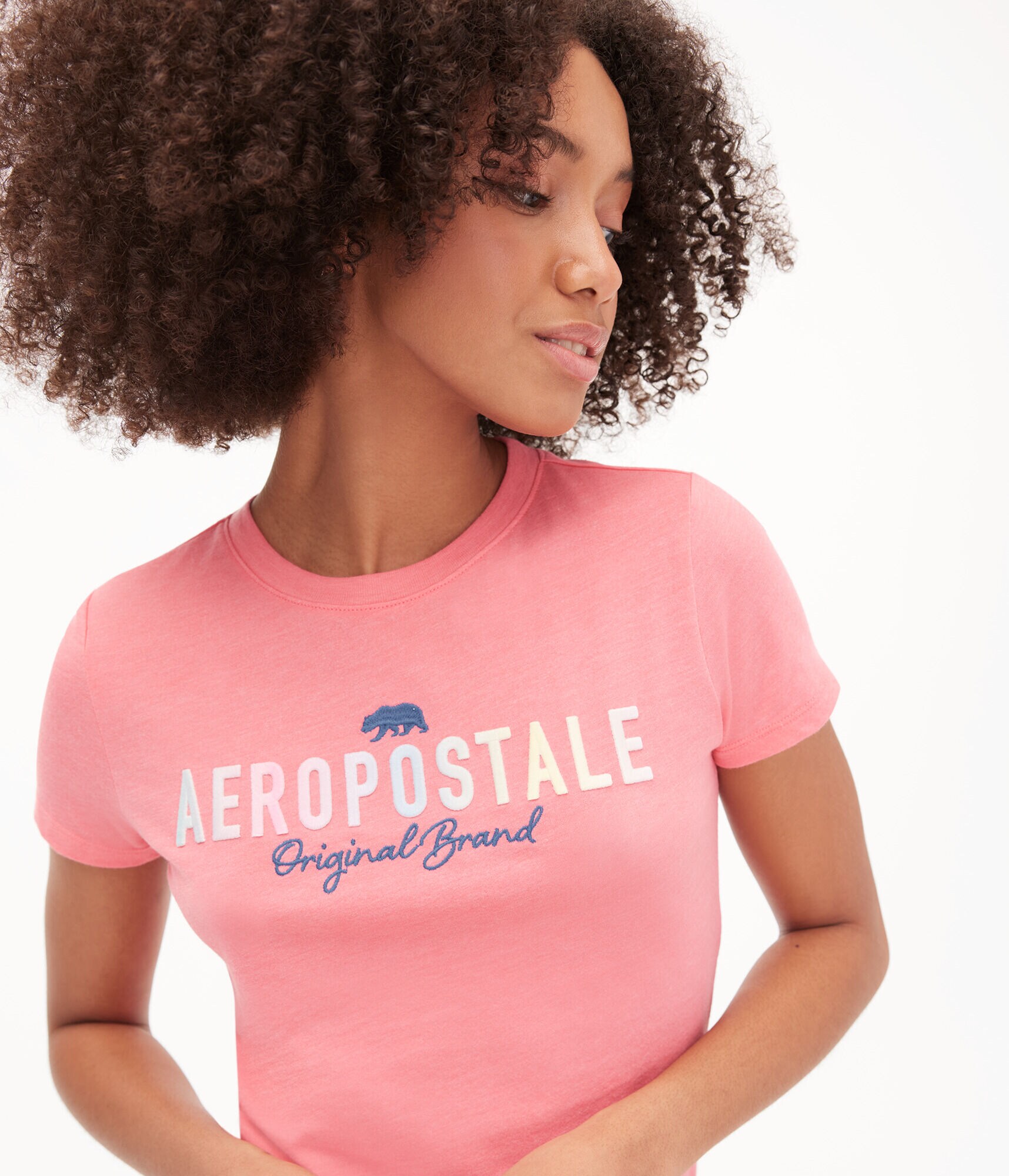 Ombr&eacute; Aeropostale Little Bear Appliqu&eacute; Graphic Tee