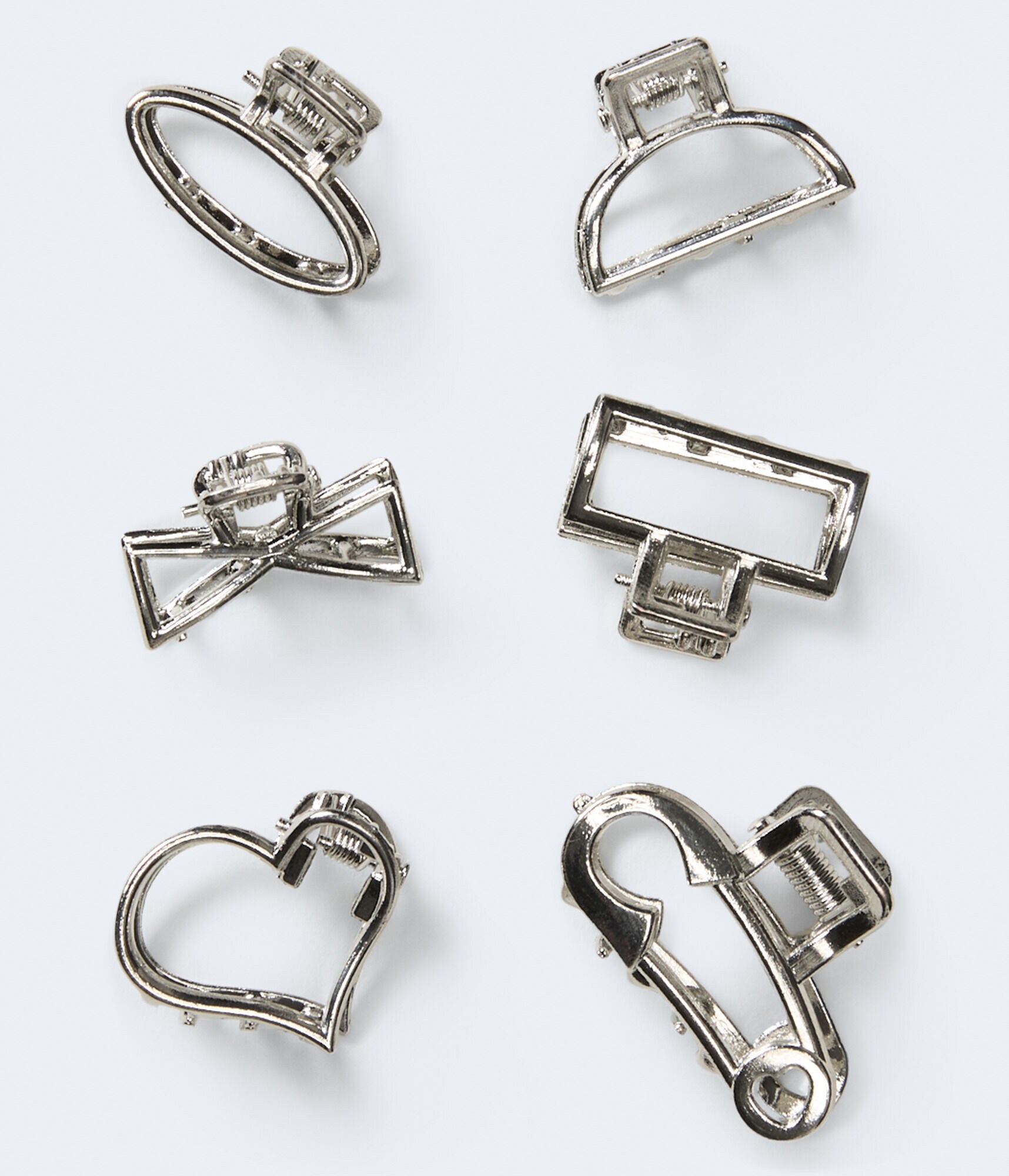 Mini Metal Claw Hair Clip 6-Pack