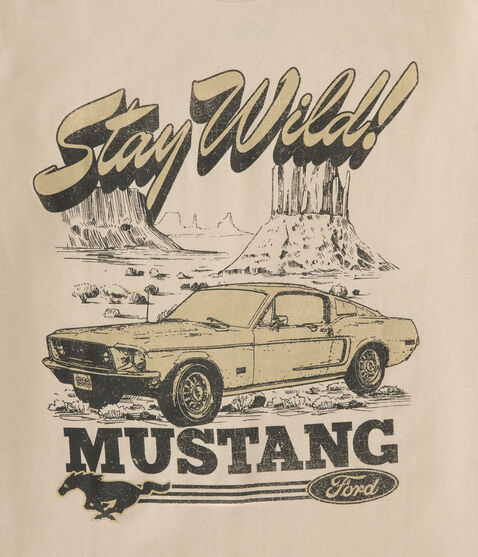 Ford Mustang Stay Wild Oversized Graphic Tee Ford Mustang Stay Wild Oversized Graphic Tee
