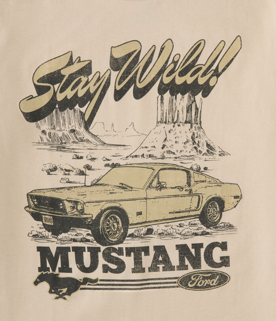 Ford Mustang Stay Wild Oversized Graphic Tee