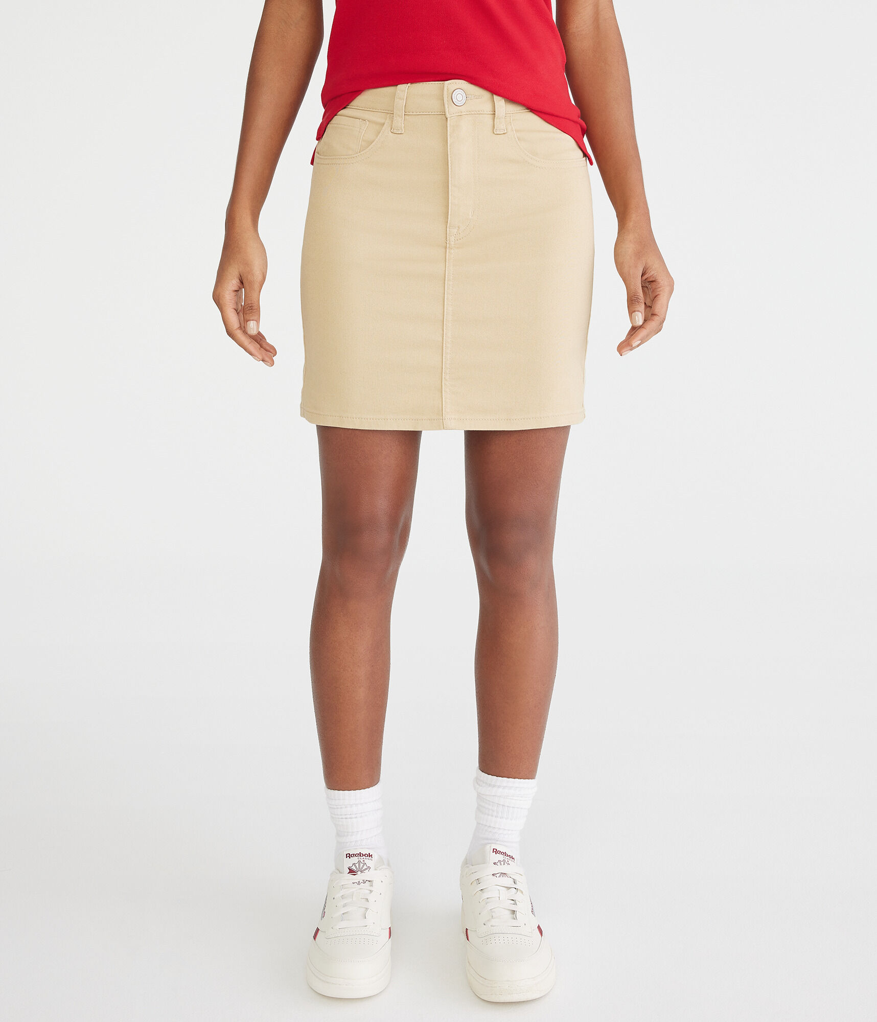 High-Waisted 16&amp;quot; Uniform Skirt