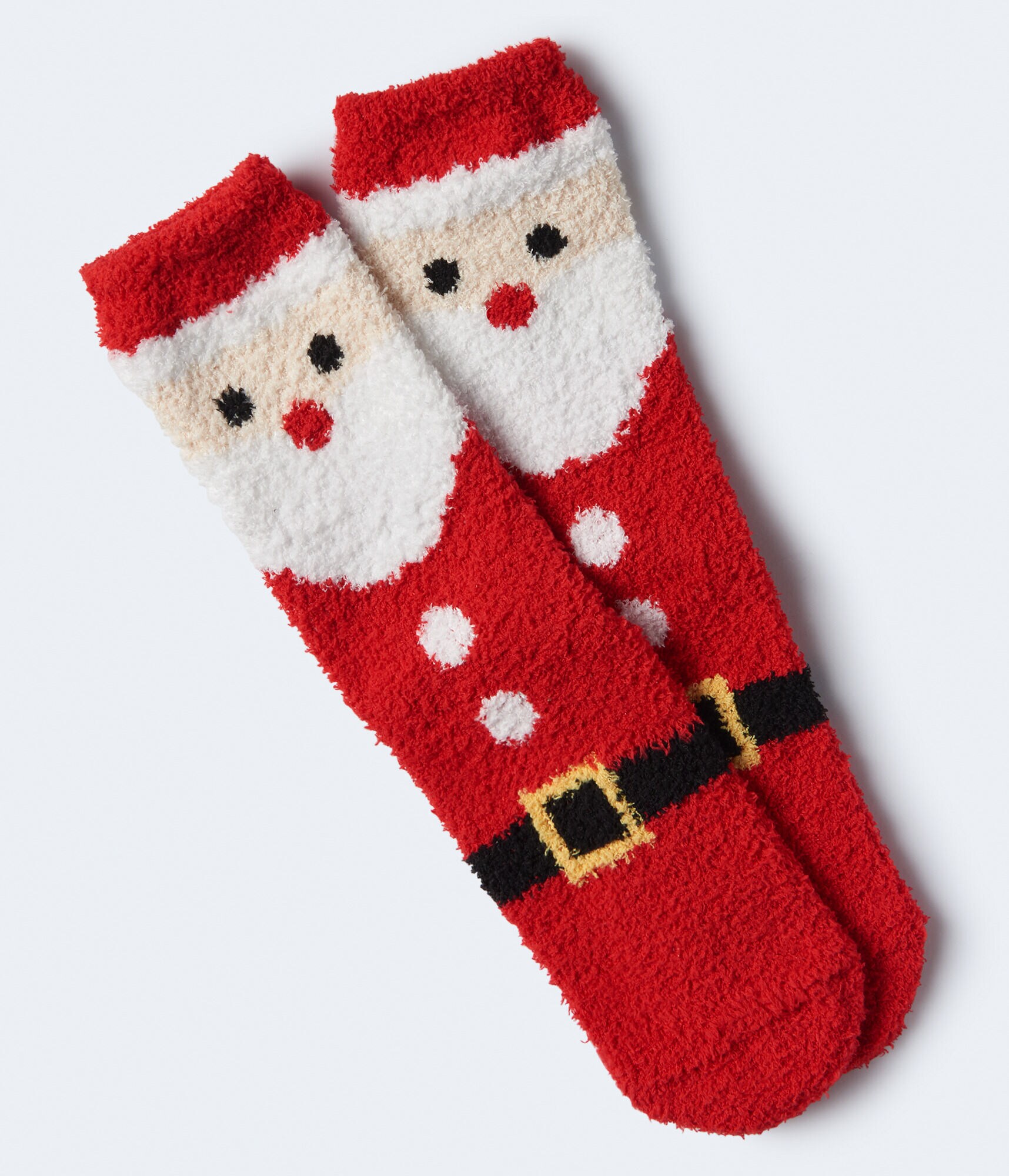 Santa Fuzzy Crew Socks