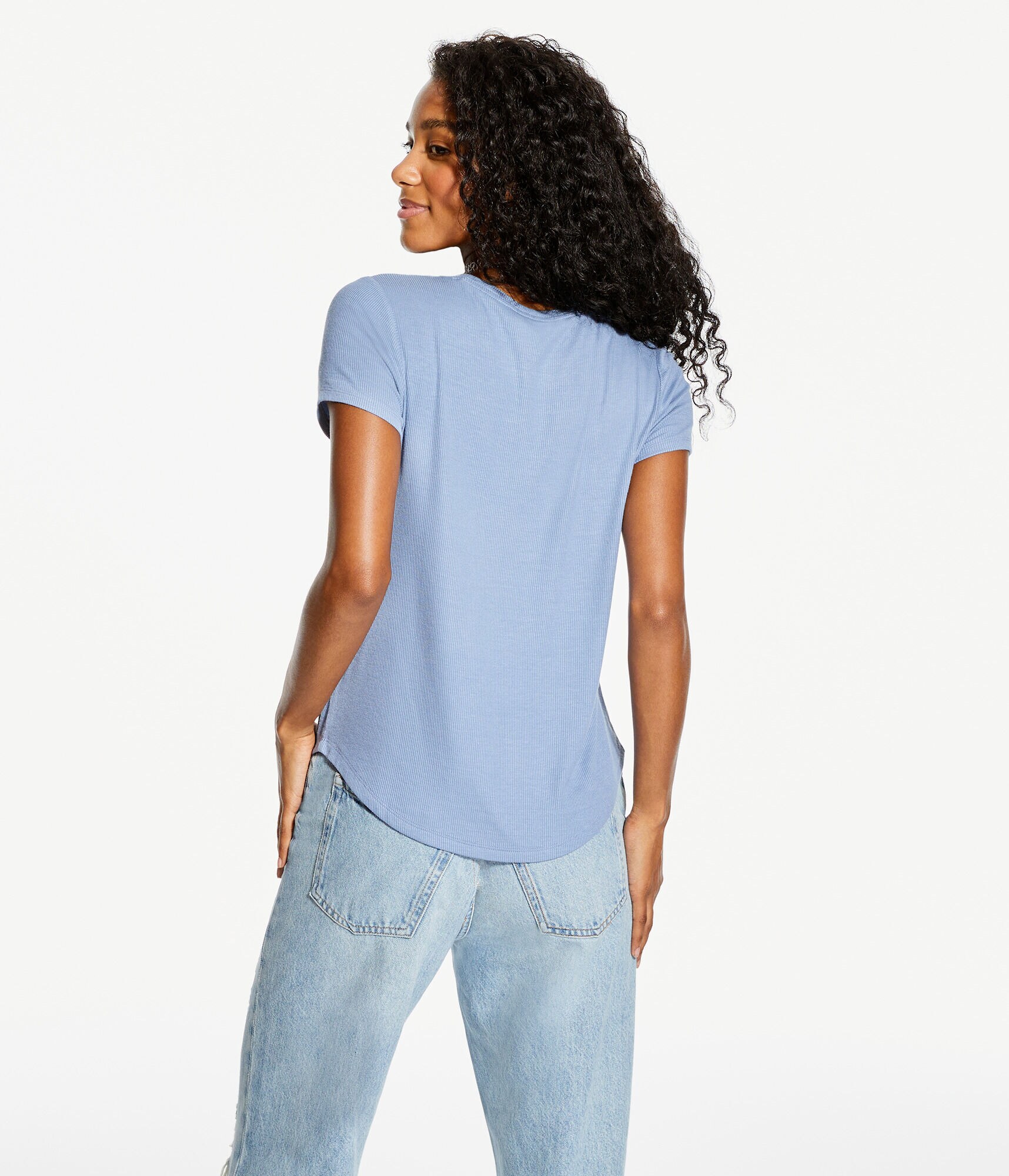 Seriously Soft Ribbed Crew Tee