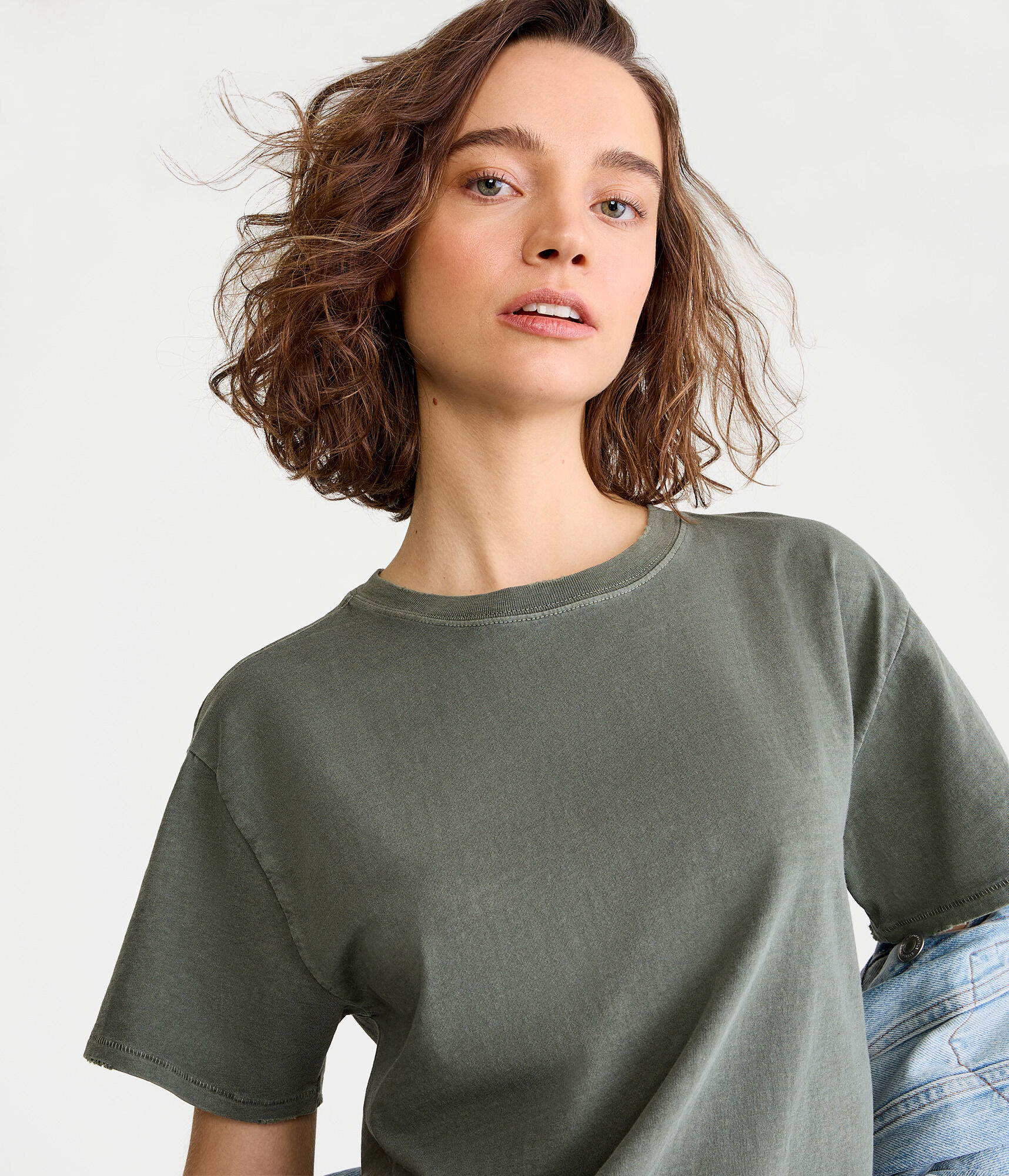 Washed Loose Fit Crew Tee